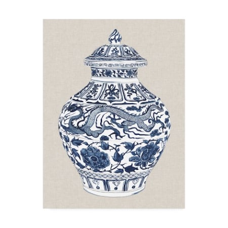 Melissa Wang 'Antique Chinese Vase Iii' Canvas Art,24x32